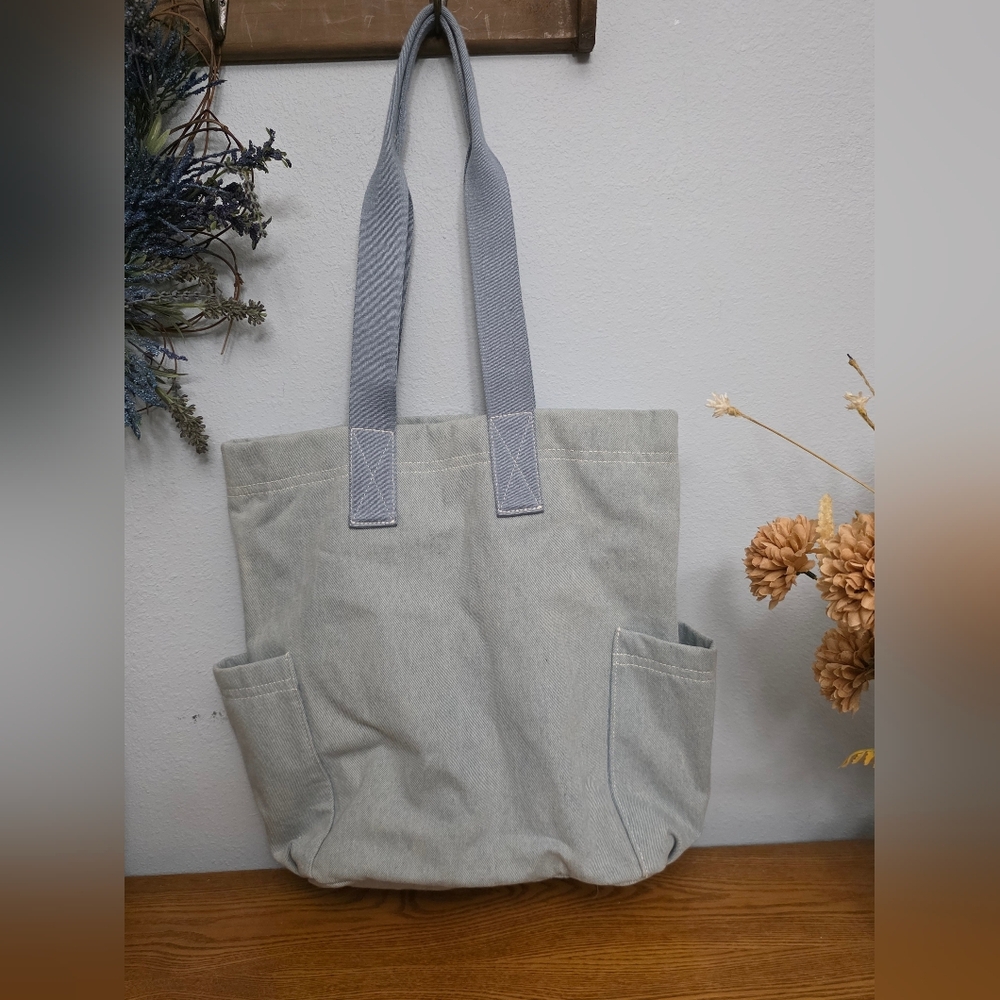 Universal Threads Large Denim Campus Tote